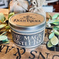 the Magic of the Mistletoe - Wooden Wick Candle