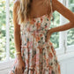 Ruffle Floral Babydoll Mini Slip Dress