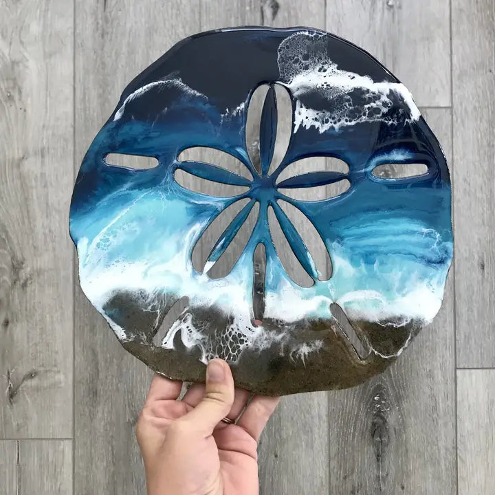 Sand Dollar Beach Resin Wall Art