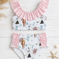 Desert Pony Girls’ Two-Piece Ruffle Swimsuit