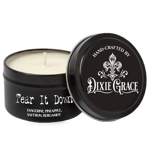 Tear It Down - Cotton Wick Candle - Pure Soy Wax