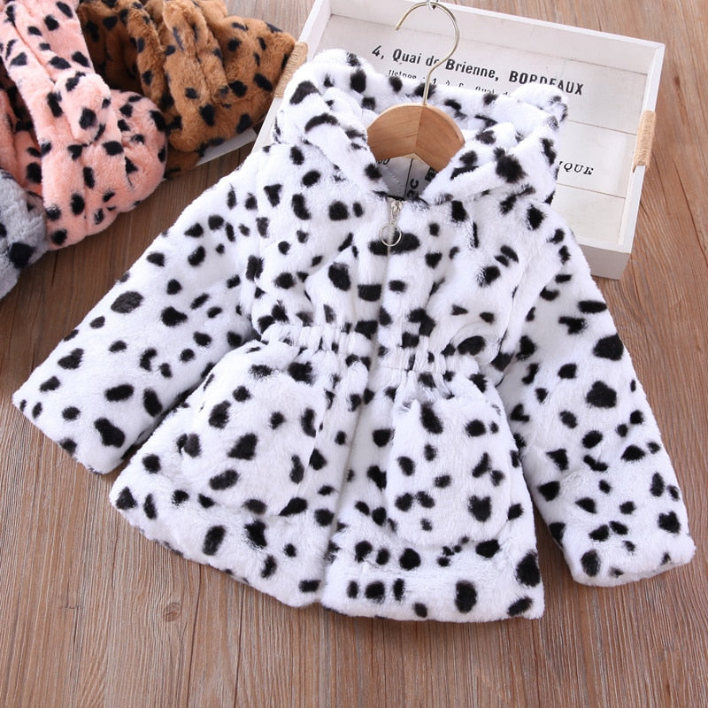 Glamorous Girls Animal Print Winter Coat Sizes 2-7 Various Styles