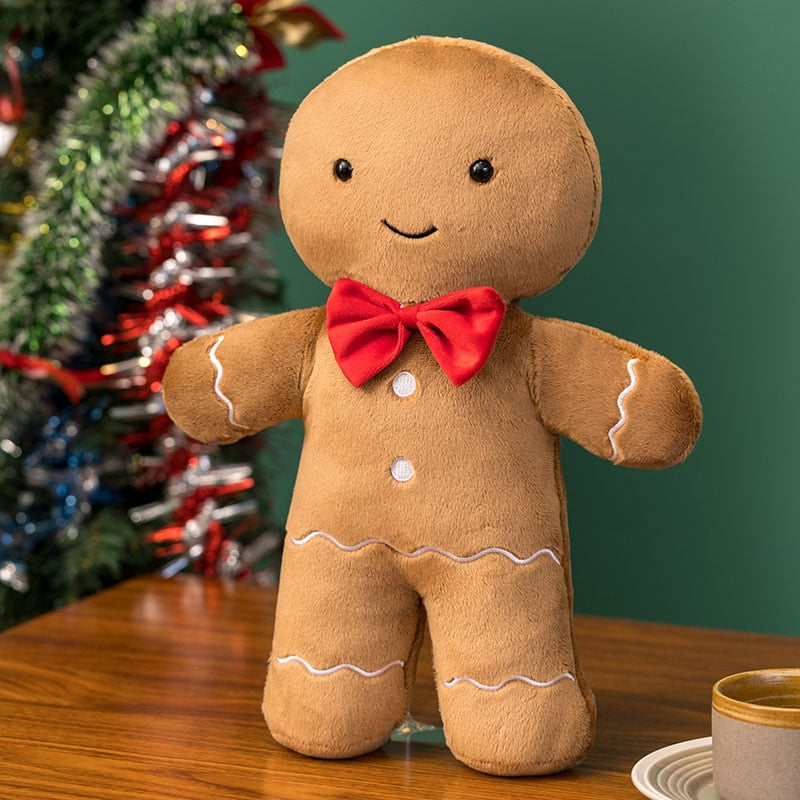 Christmas Plush - Soft Gingerbread Man, Tree, Gingerbread House, Wreath, Deer