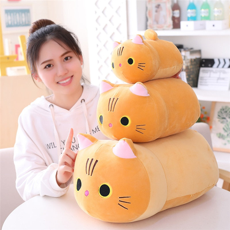 Cartoon Cat Plush Toy Pillow - Soft Toy Cute Animal