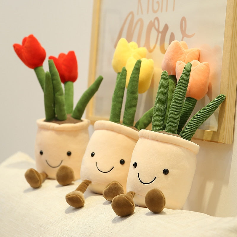 Potted Plush Plants - Bring a Touch of Nature into Your Home!