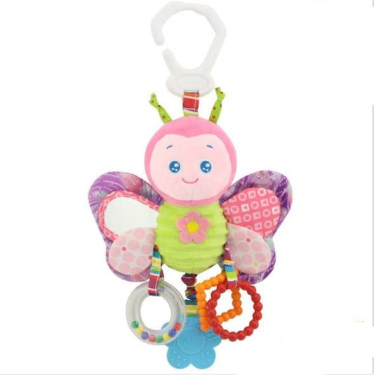 Soft Plush Stroller Toy - Developmental Toy and Baby Teether