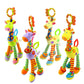 Soft Plush Stroller Toy - Developmental Toy and Baby Teether