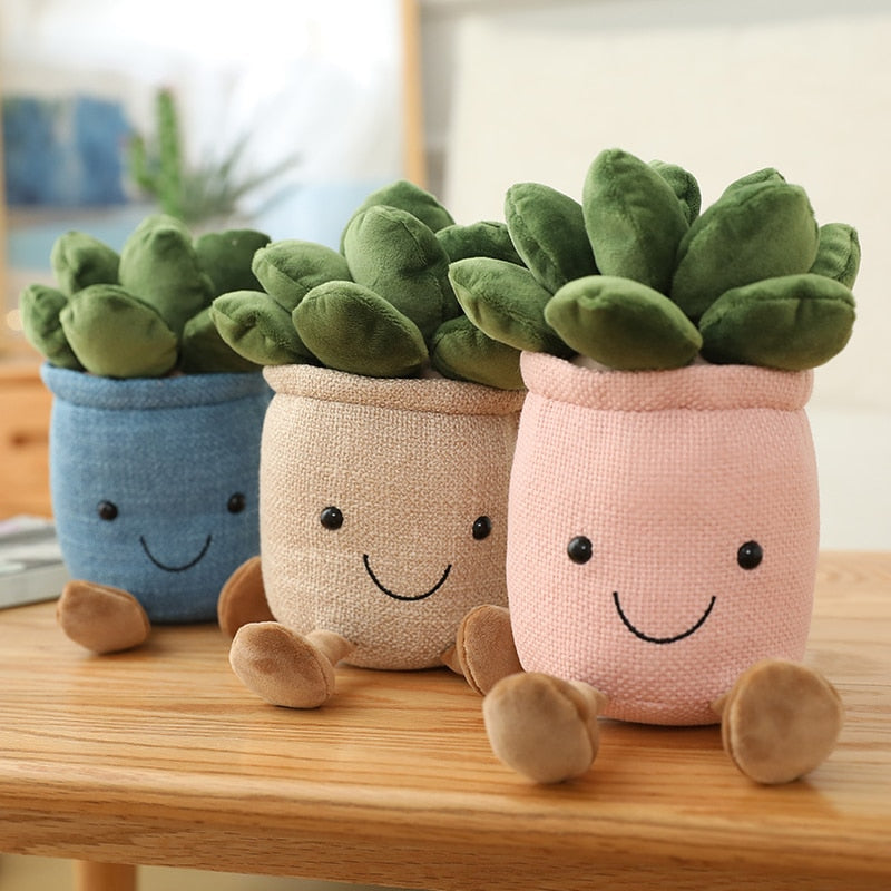 Potted Plush Plants - Bring a Touch of Nature into Your Home!