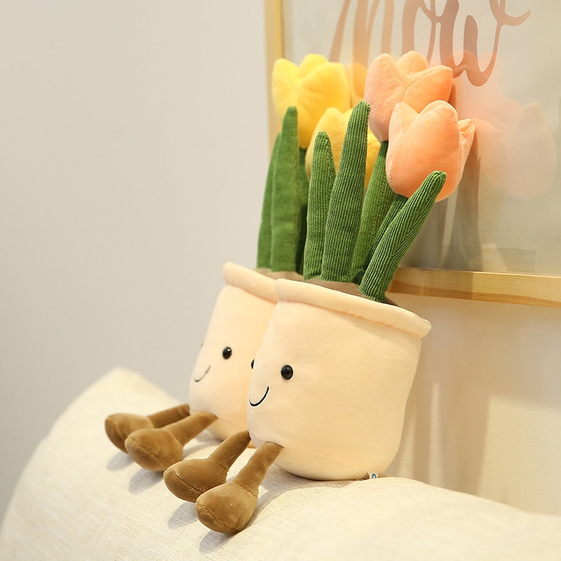 Potted Plush Plants - Bring a Touch of Nature into Your Home!