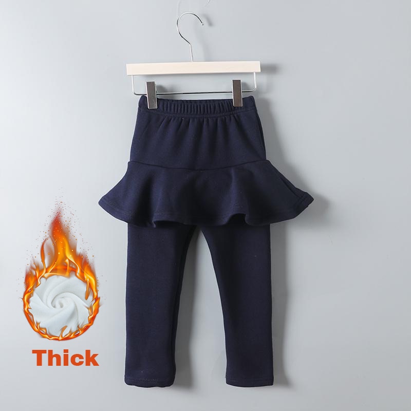 Girls Attached Skirt-Leggings- Sizes 2-10 High Quality Children Clothing Various Colors