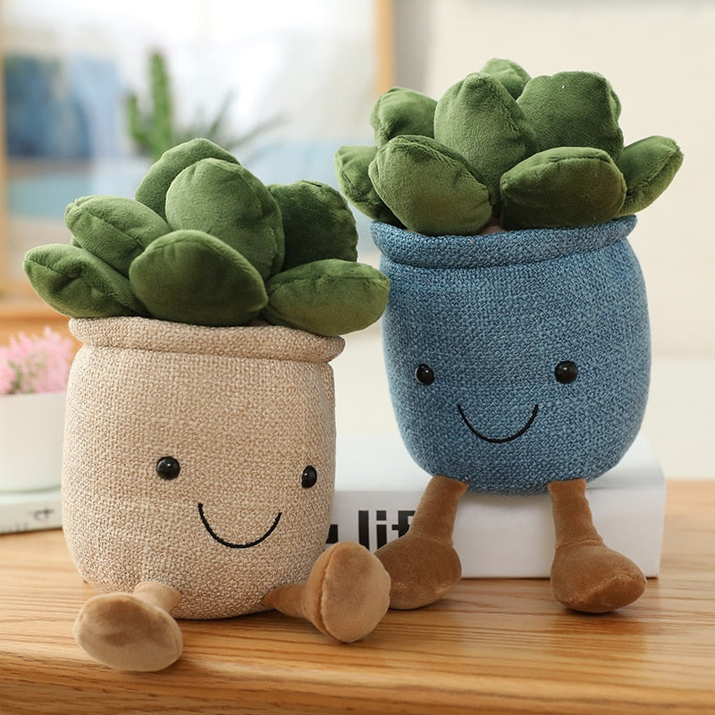 Potted Plush Plants - Bring a Touch of Nature into Your Home!