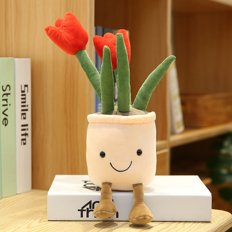 Potted Plush Plants - Bring a Touch of Nature into Your Home!