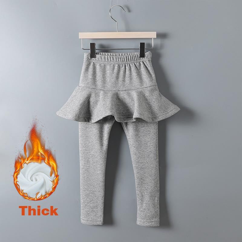 Girls Attached Skirt-Leggings- Sizes 2-10 High Quality Children Clothing Various Colors