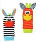 Infant Baby Socks and Wrist Rattle Set