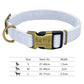 Personalized Reflective Nylon Dog Collar -Engraved ID Tag