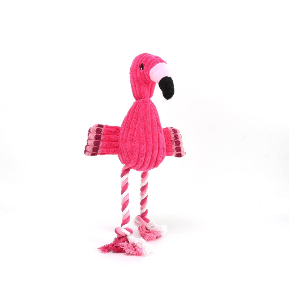 Flamingo Pet Dog Chew Squeak Toy for Small Dogs