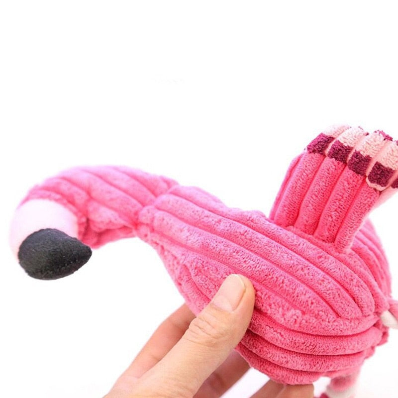 Flamingo Pet Dog Chew Squeak Toy for Small Dogs