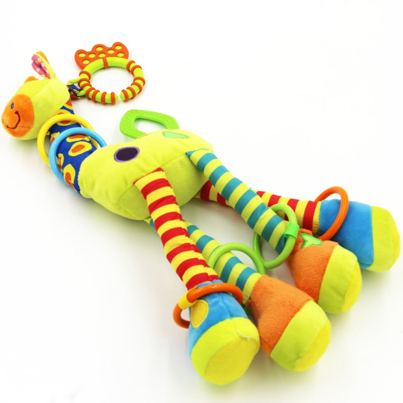 Soft Plush Stroller Toy - Developmental Toy and Baby Teether