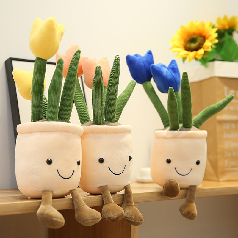 Potted Plush Plants - Bring a Touch of Nature into Your Home!