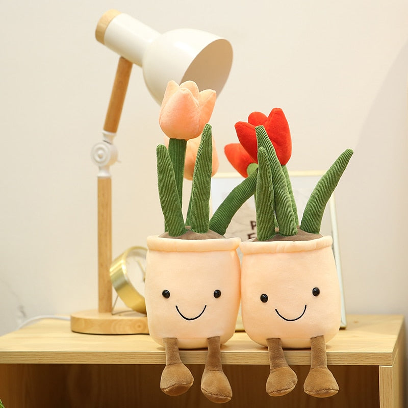 Potted Plush Plants - Bring a Touch of Nature into Your Home!