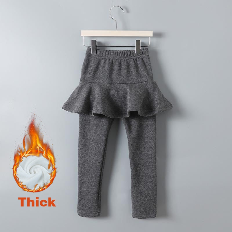 Girls Attached Skirt-Leggings- Sizes 2-10 High Quality Children Clothing Various Colors