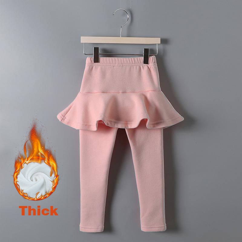 Girls Attached Skirt-Leggings- Sizes 2-10 High Quality Children Clothing Various Colors