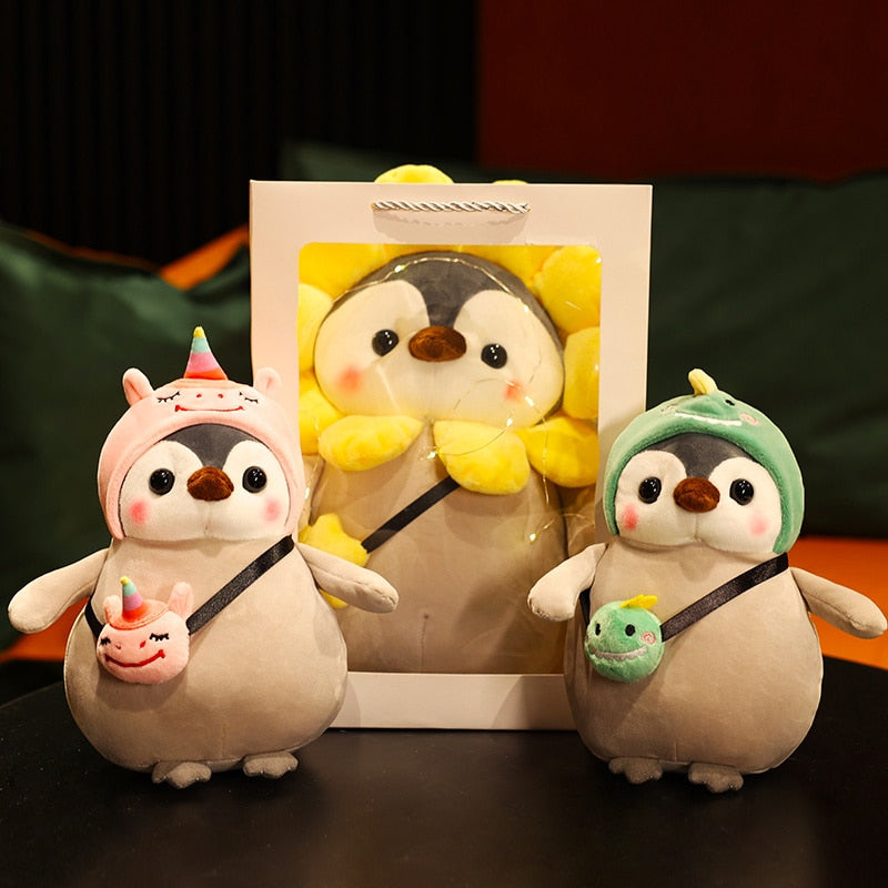 Penguins Plush Toys in Fun Costumes - Available in 4 Varieties and 2 Sizes!