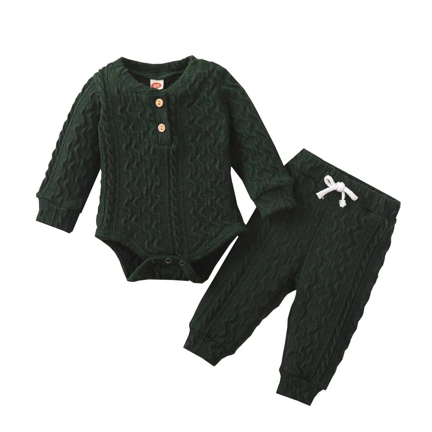 Knitted Romper and Pant Outfit - Sizes Newborn to 24 Months