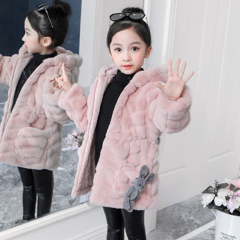 Fashionista Faux Fur Girl's Coat Sizes 4-12