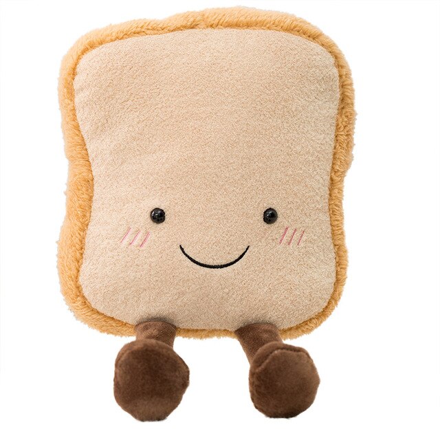 Soft Cartoon Plush Food-Pretzel, Croissant, Toast/ Bread, Egg Toy