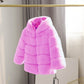 Girls Faux Fur Coat Size 2T-10