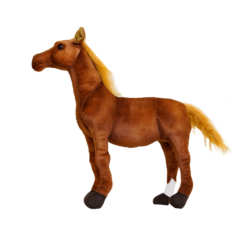 Flexible Plush Horse Toy - Posable Legs for Realistic Play