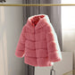 Girls Faux Fur Coat Size 2T-10