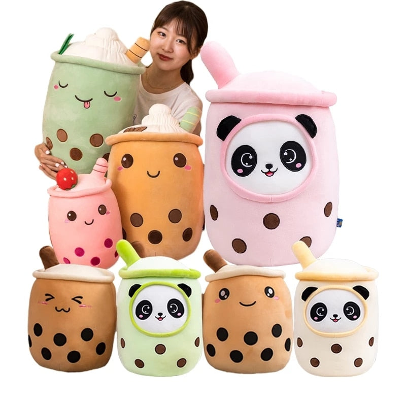 Boba Bubble Tea Plush in Various Styles, Colors and Sizes