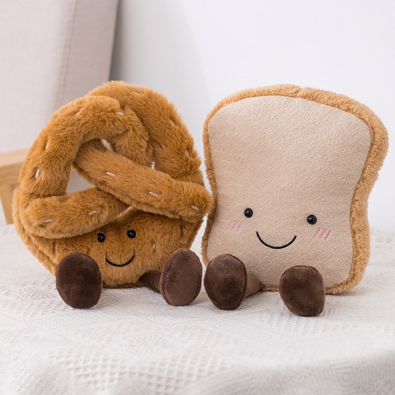 Cute Pretzel Toast Bread Plush Toy for Kids - Soft Stuffed Food Doll for  Decoration, Play, and Gifts – Kids Playhaus