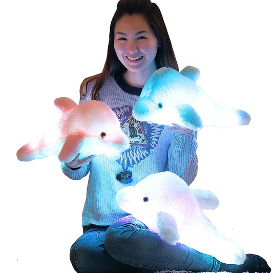 Dolphin Light-Up Plush Toy - Perfect for Nighttime Cuddles!