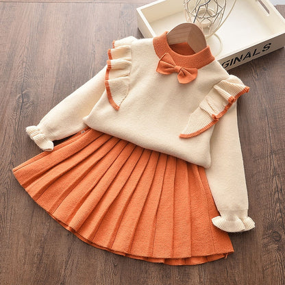 Girl's Fashionable Sweater Dress Sets