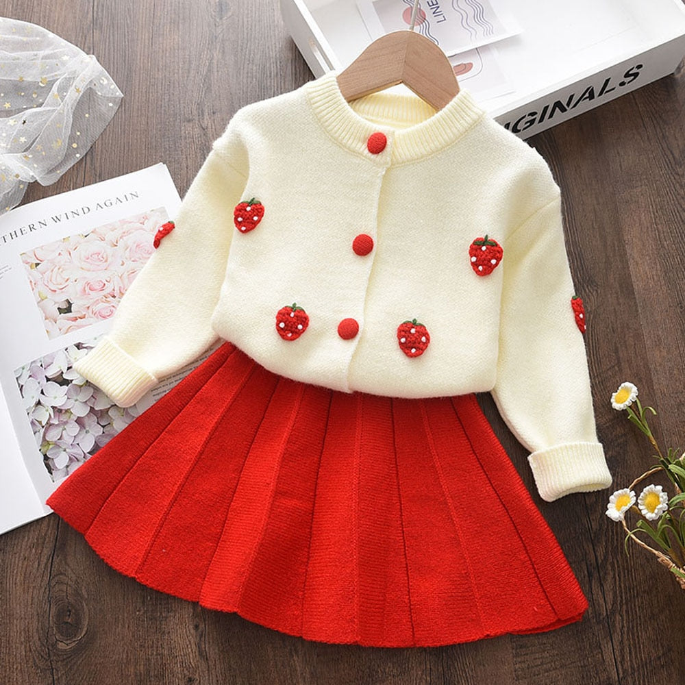 Girl's Fashionable Sweater Dress Sets