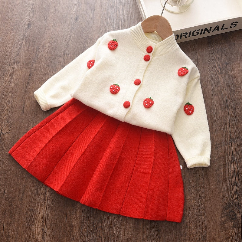 Girl's Fashionable Sweater Dress Sets