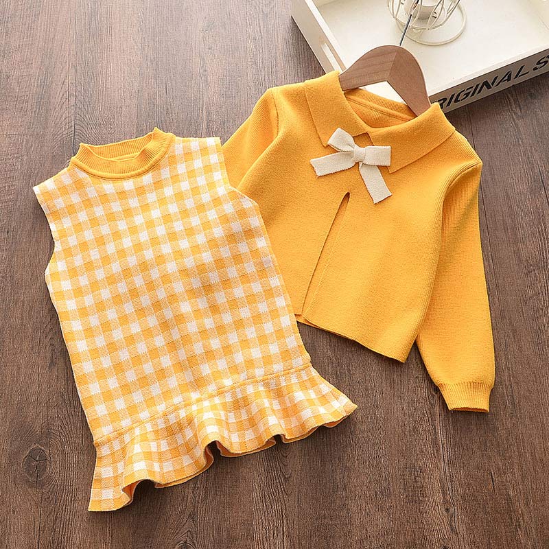 Girl's Fashionable Sweater Dress Sets