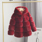 Girls Faux Fur Coat Size 2T-10