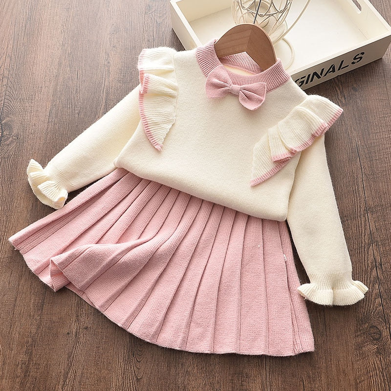 Girl's Fashionable Sweater Dress Sets