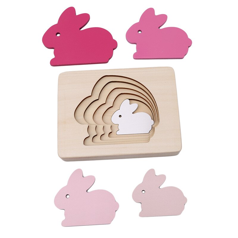 Multi-Layer Wood Puzzle for Toddlers - Available in Various Designs!