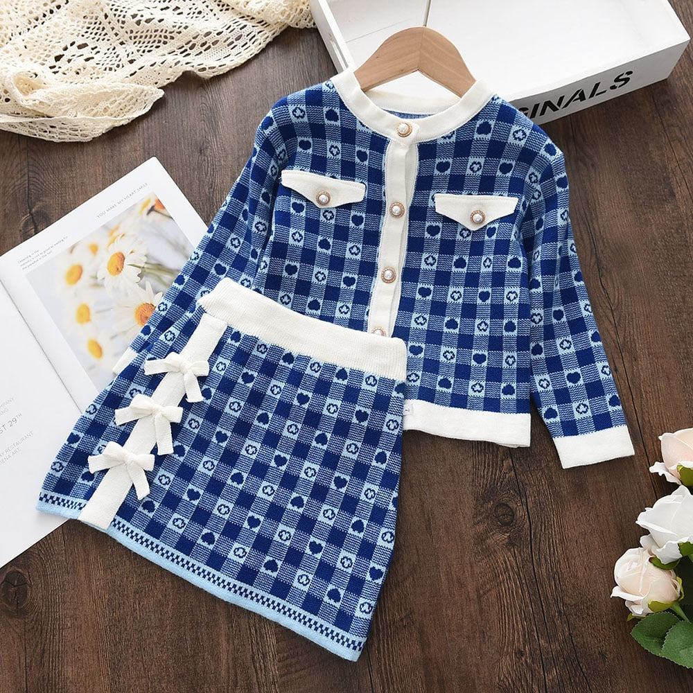 Girl's Fashionable Sweater Dress Sets