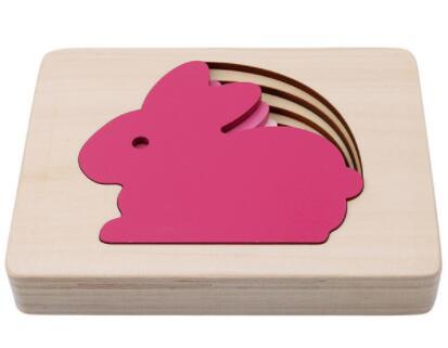 Multi-Layer Wood Puzzle for Toddlers - Available in Various Designs!