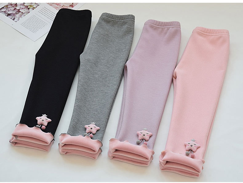 Girls Warm Leggings - Various Colors and Sizes 2-7