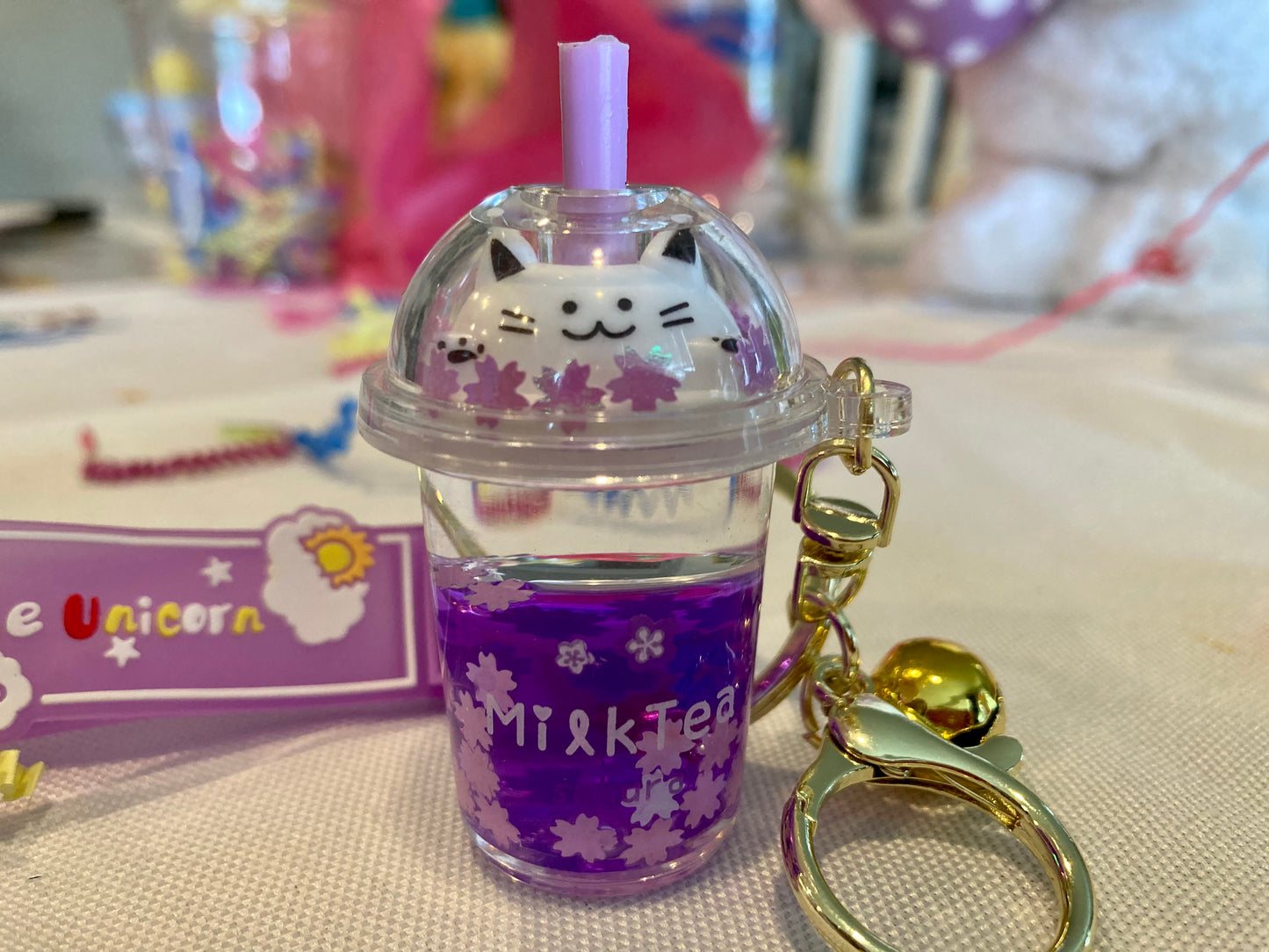 Boba-Licious Adorable Boba Cat Bubble Tea Keychains