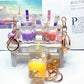 Boba Bubble Tea Key Chain with Unicorn